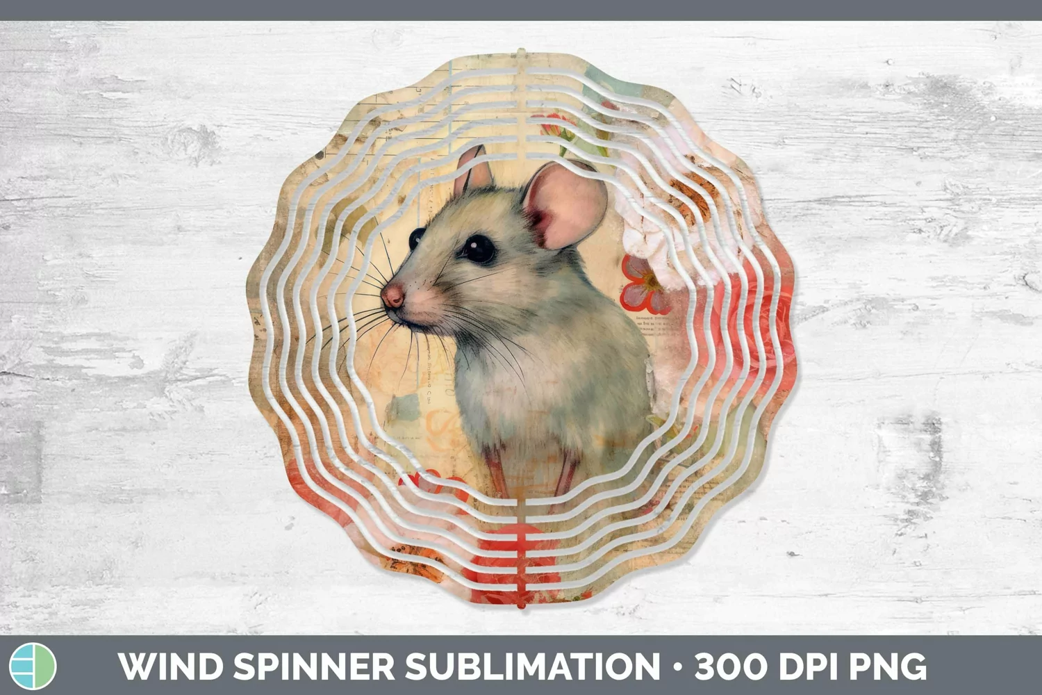 GorgeousVintage Farm Wind Spinner design.