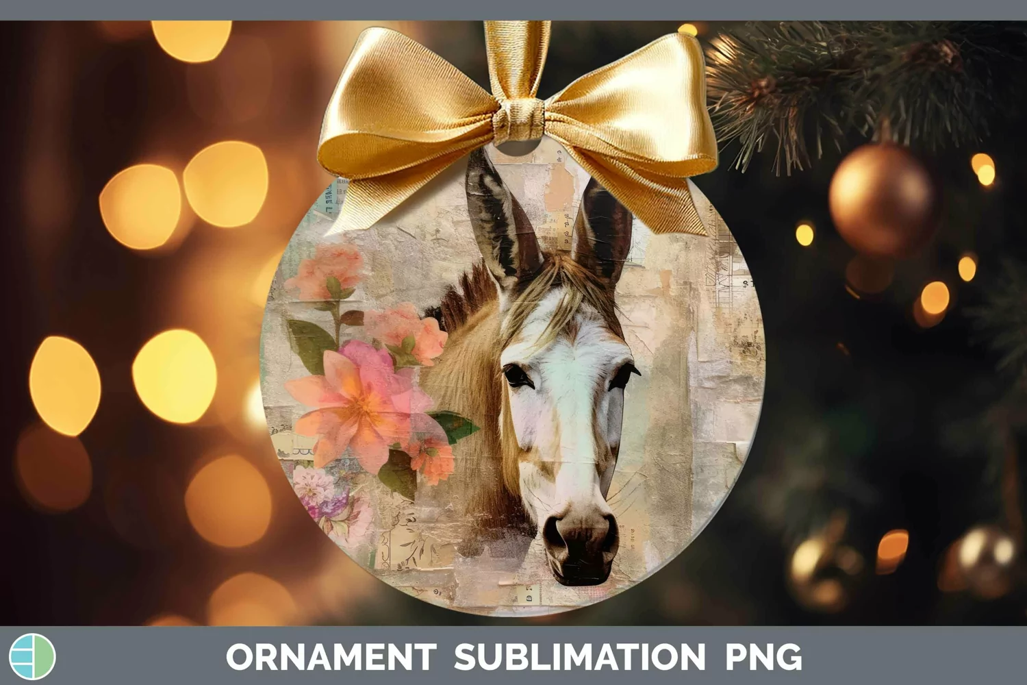 GorgeousVintage Farm Ornament design.