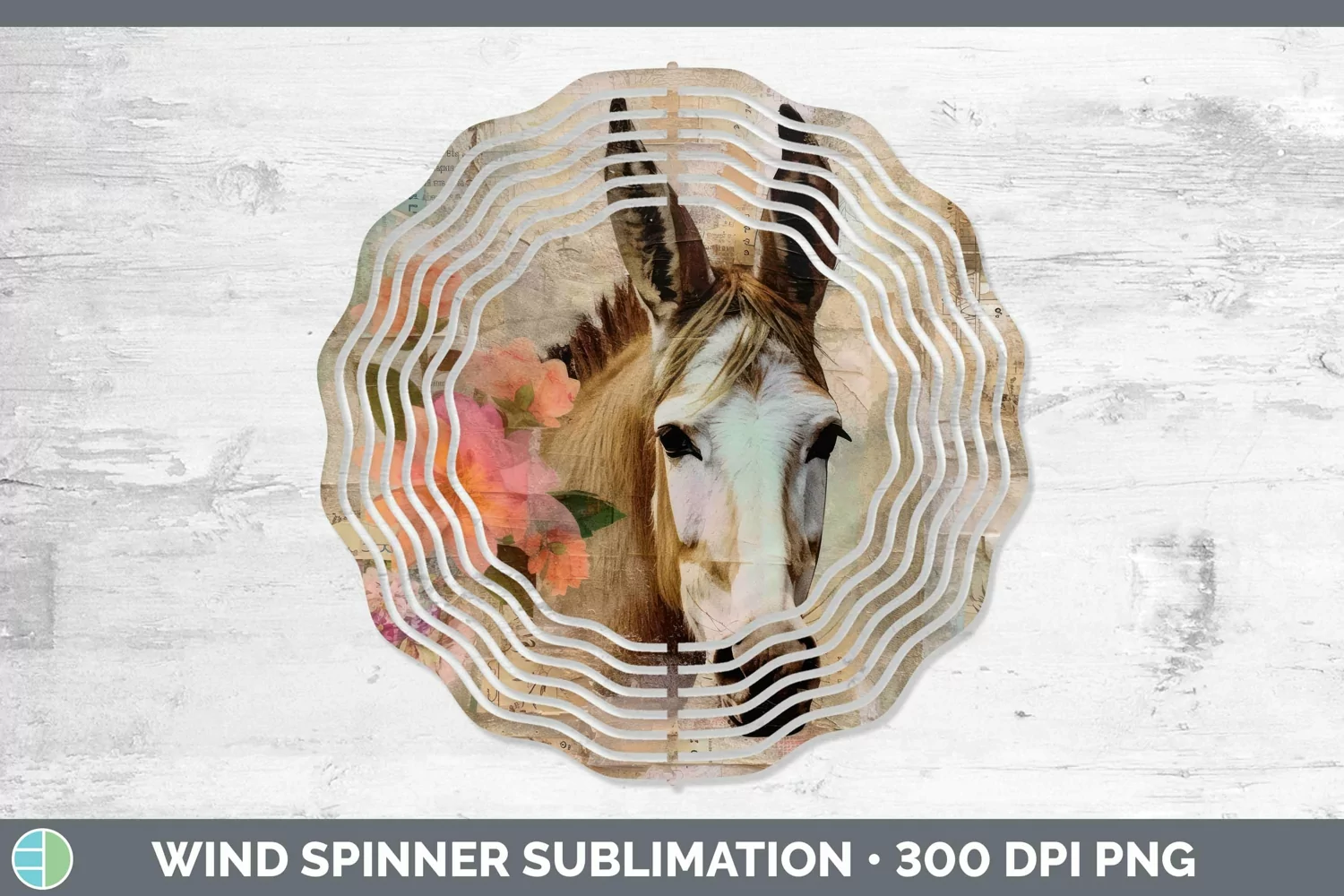 GorgeousVintage Farm Wind Spinner design.