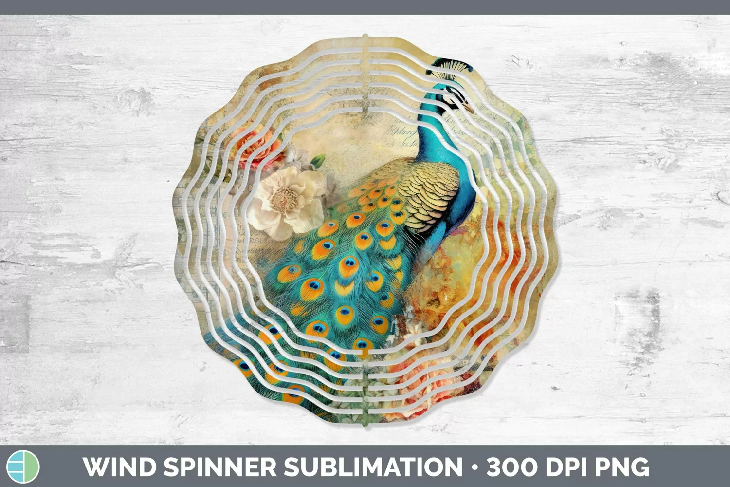 GorgeousVintage Farm Wind Spinner design.