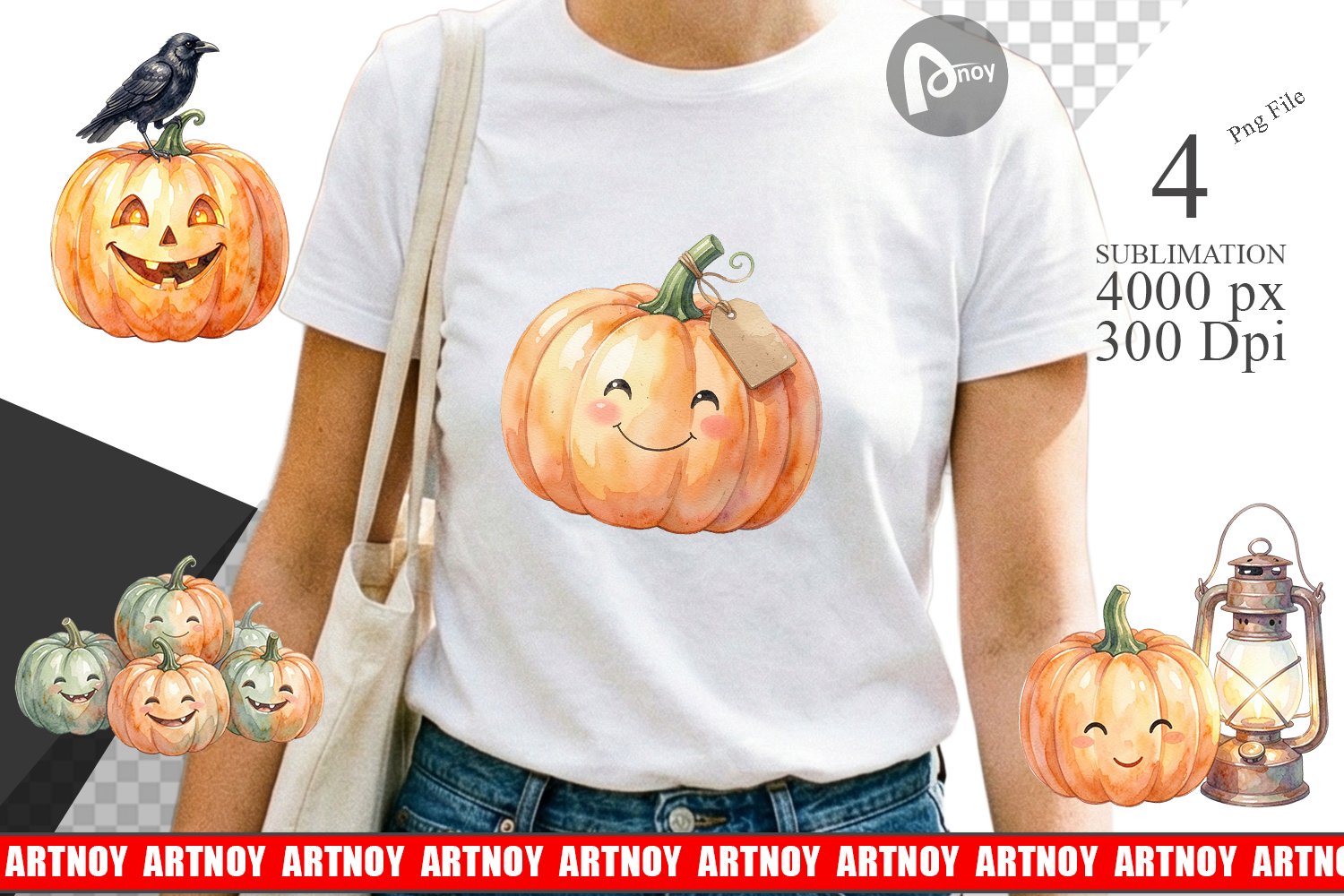 Vintage Farmhouse Pumpkin Sublimation product image 1