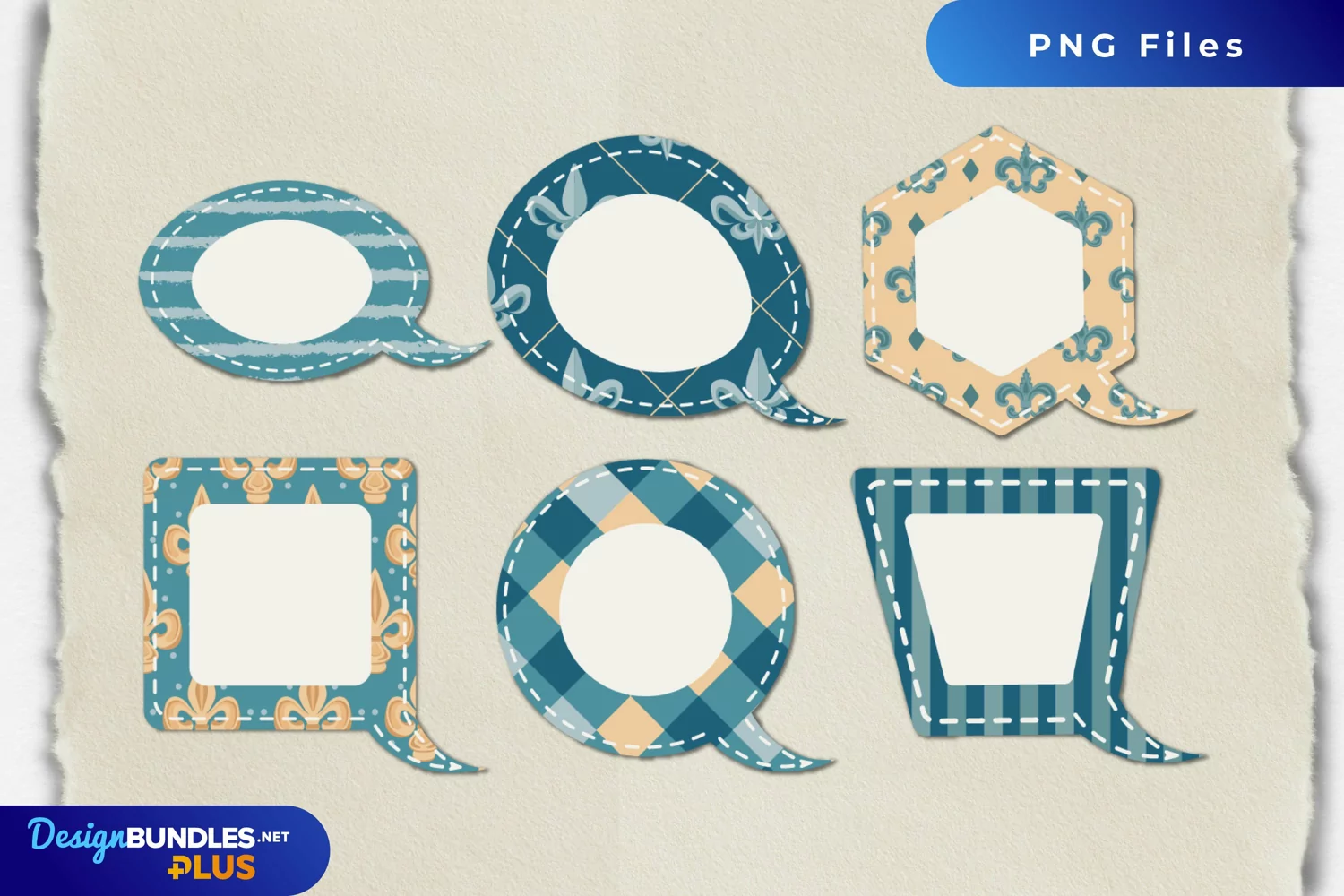 Vintage Fleur De Lis - Scrapbooking Speech Bubble product image 1
