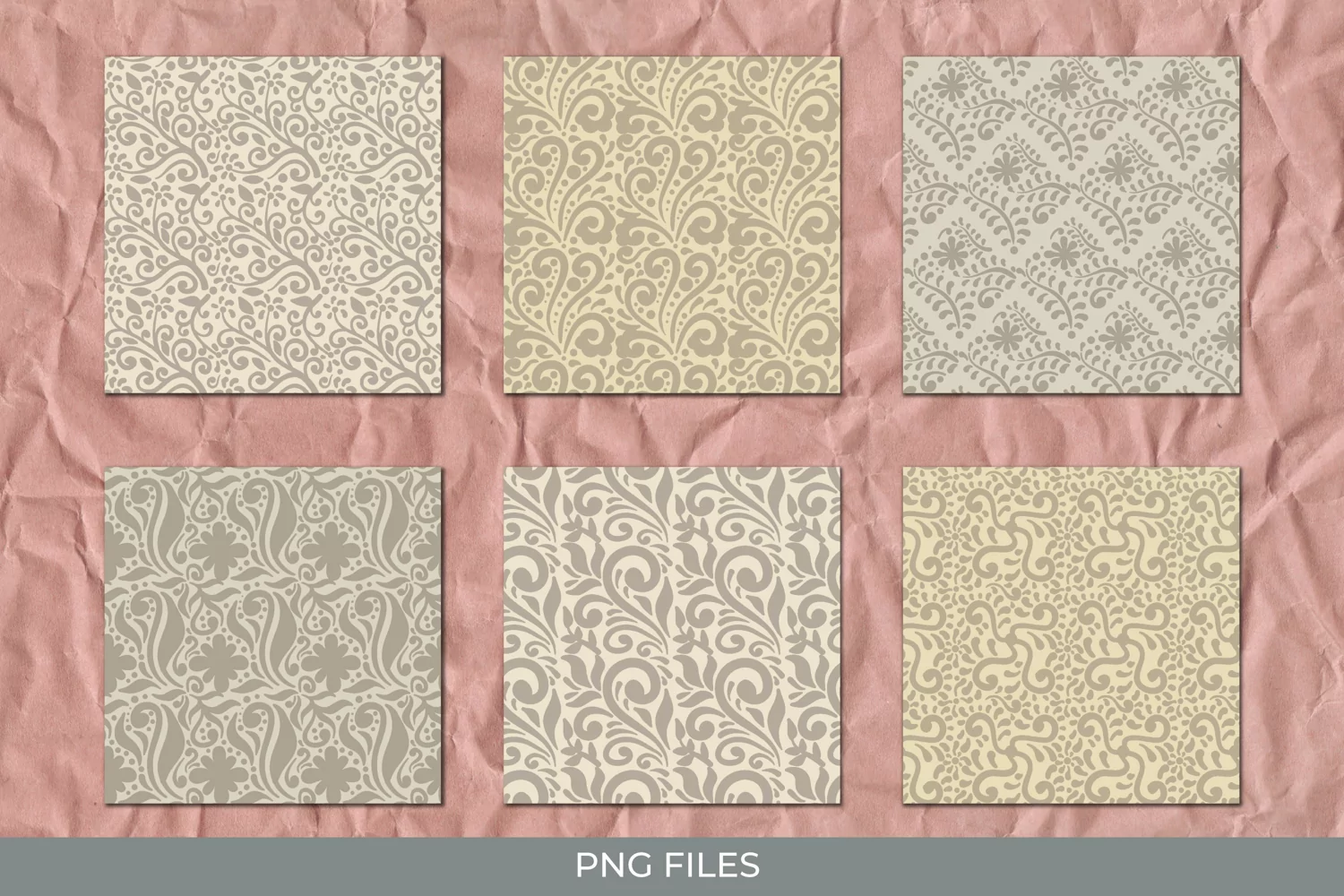Vintage Floral Ornamental Pattern Paper Packs product image 1