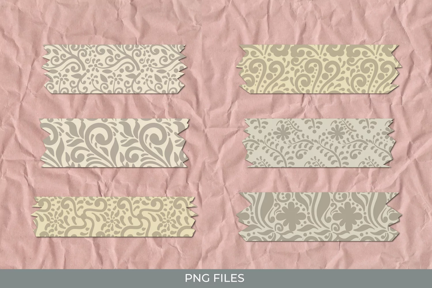 Vintage Floral Ornamental Patterned Tape product image 1