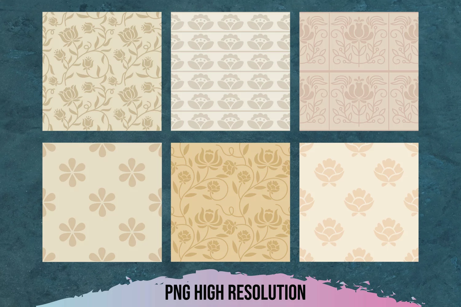 Vintage Floral Pattern Paper Packs product image 1