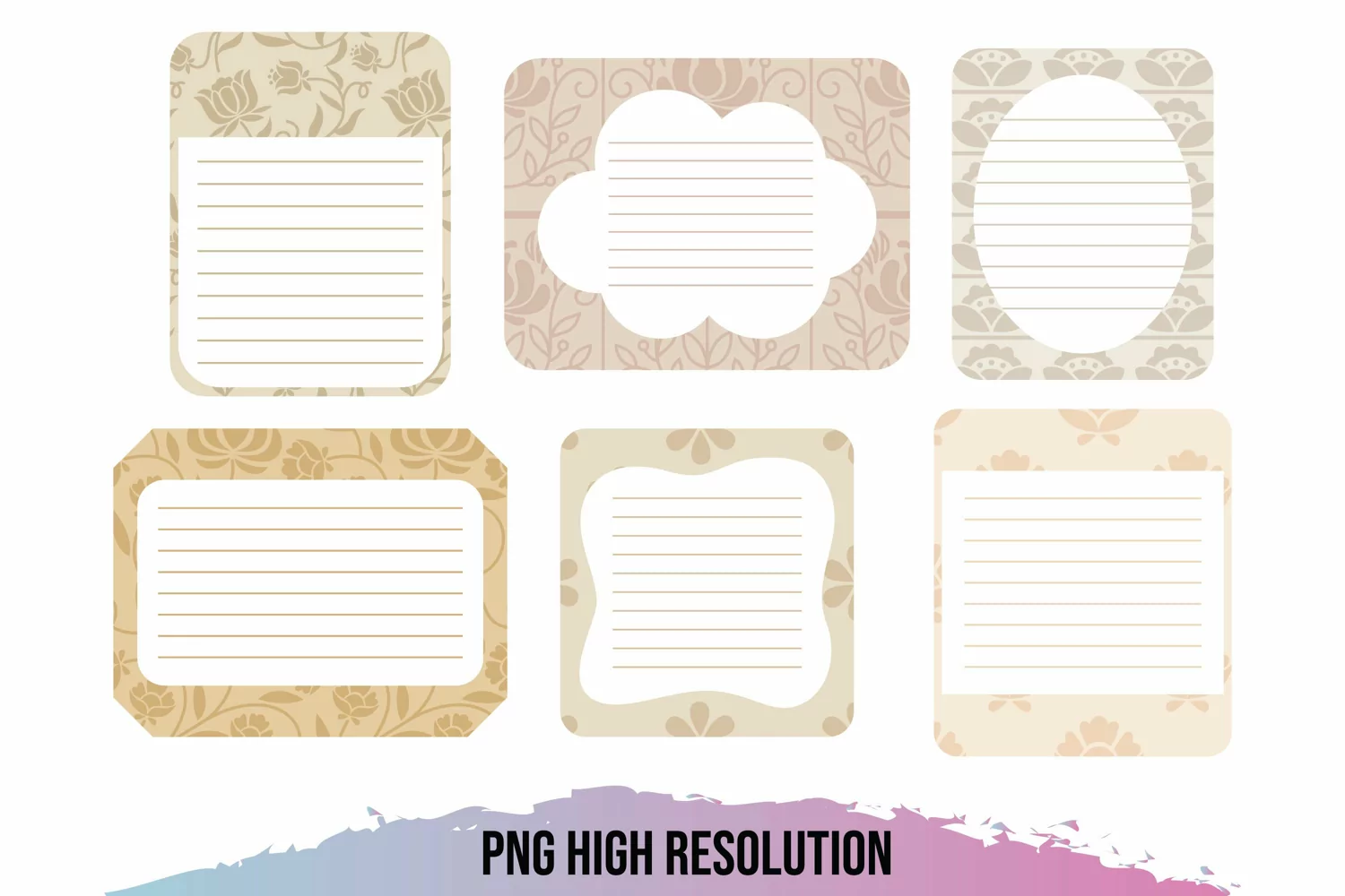 Vintage Floral Shaped Journaling Area product image 1