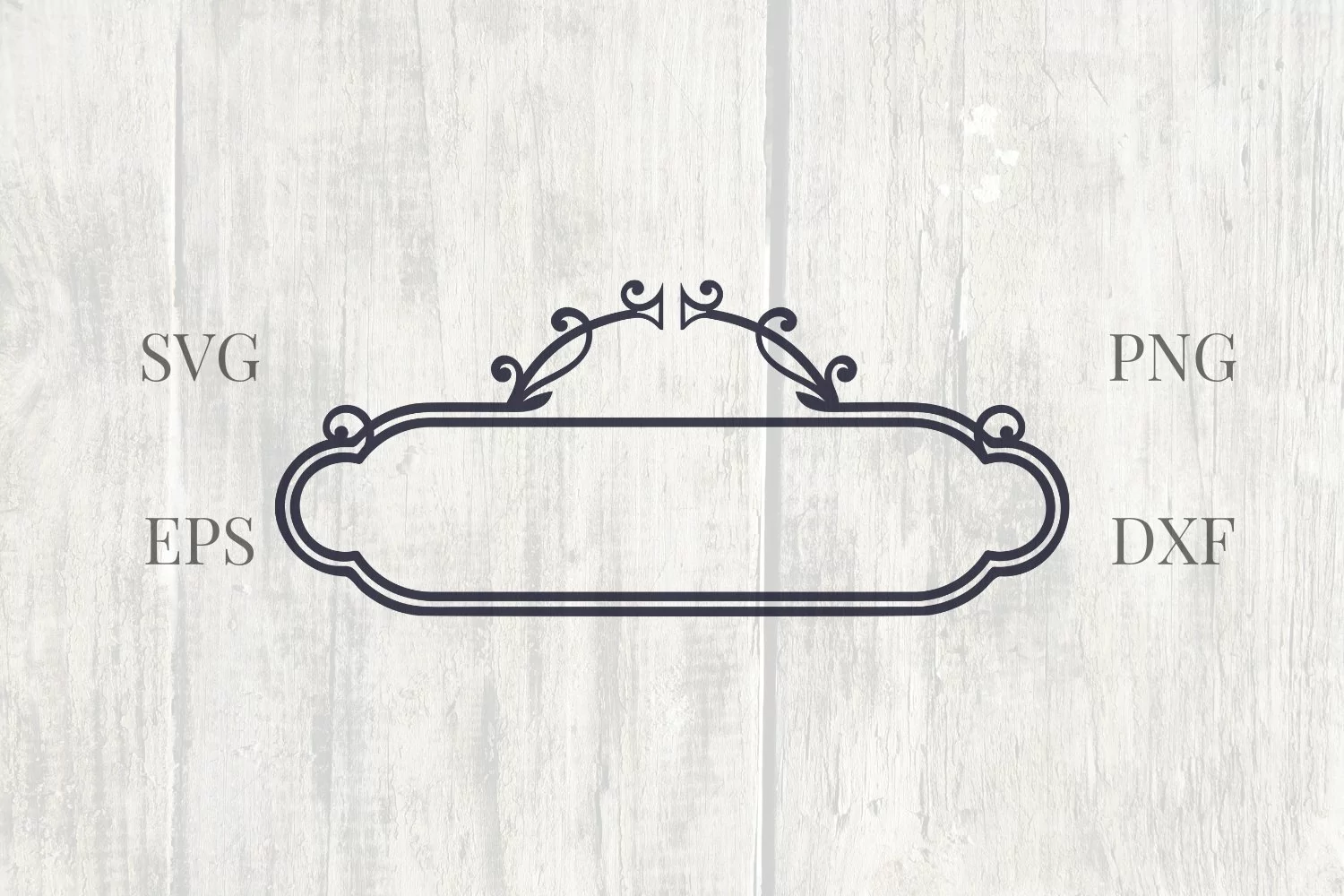 Vintage Geometric Horizontal Frame SVG