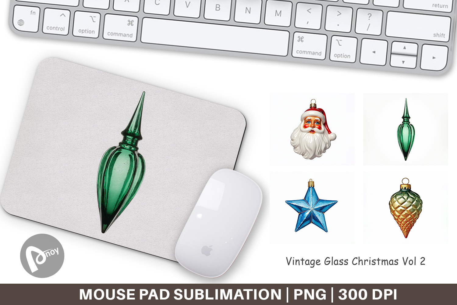 Glass Ornaments Mouse Pad product image 1