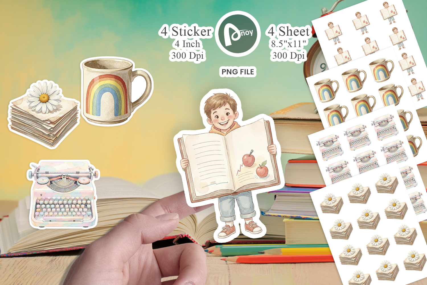 Groovy Teacher Accessory Sticker product image 1