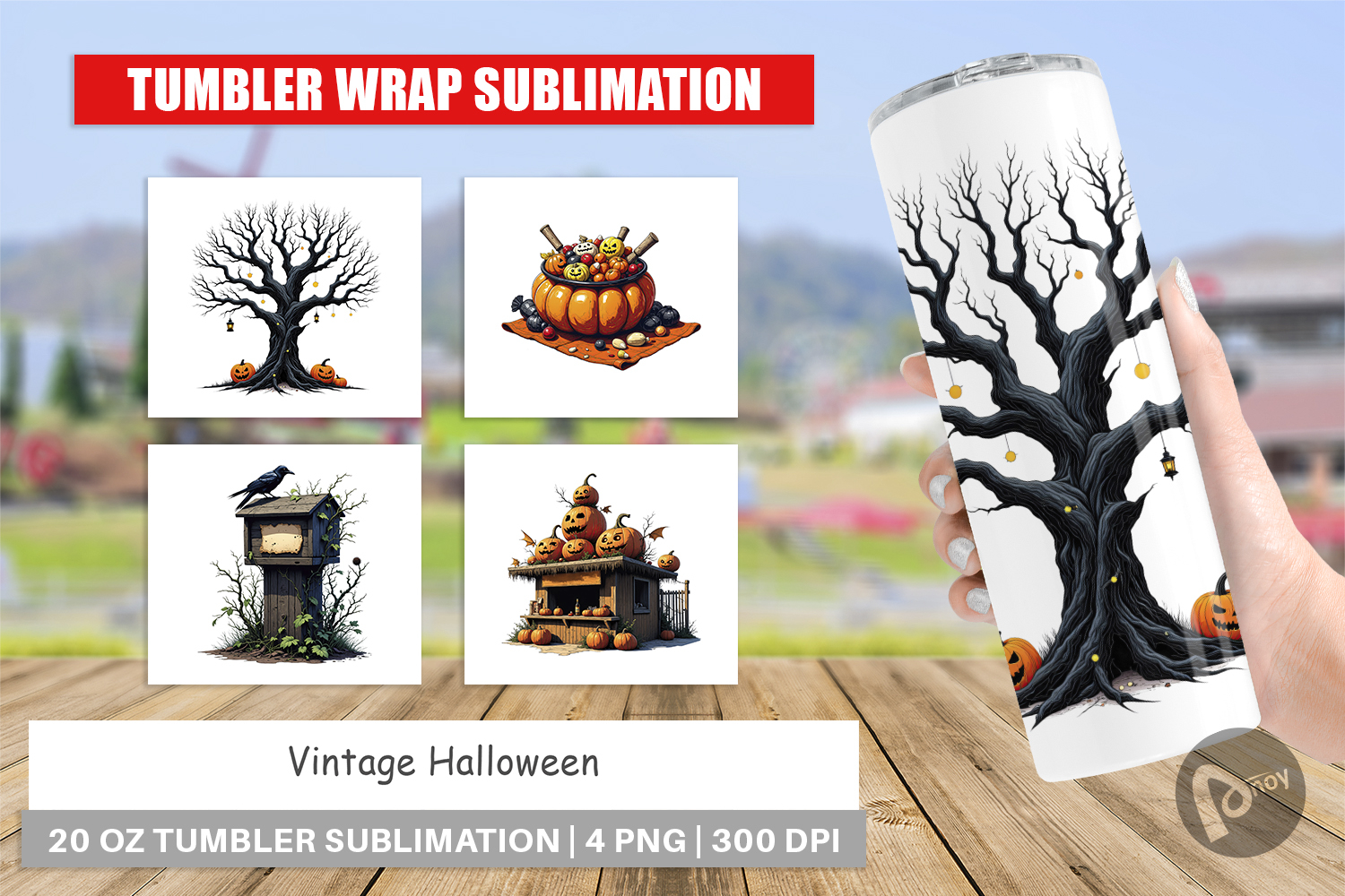Tumbler Vintage Halloween