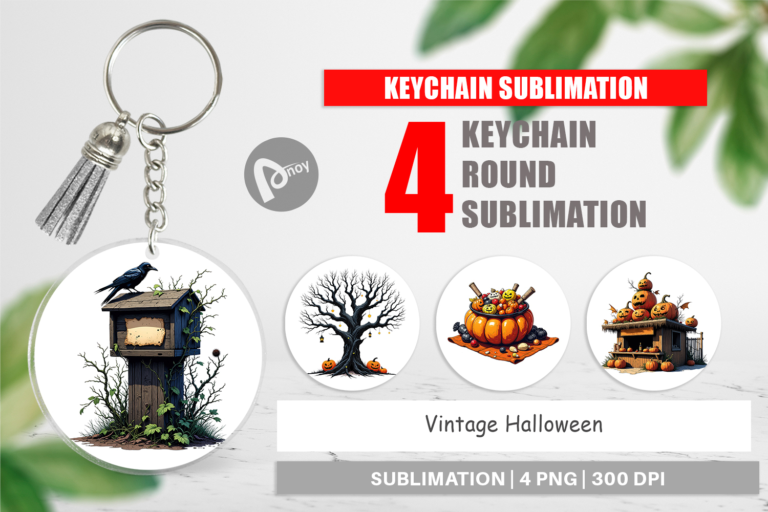 Keychain Vintage Halloween