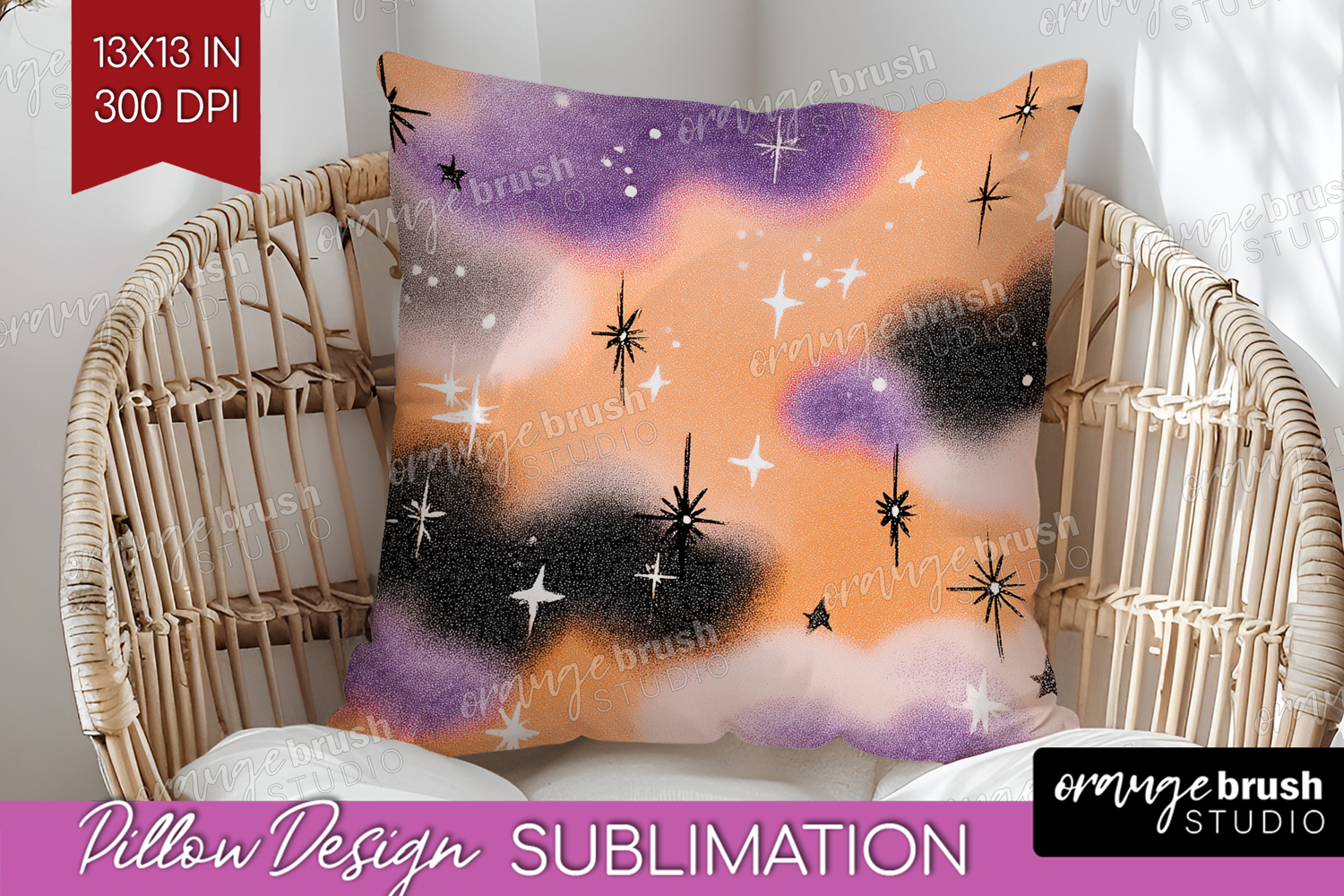 Retro Halloween Pillow Sublimation - Vintage Pillow Cover product image 1