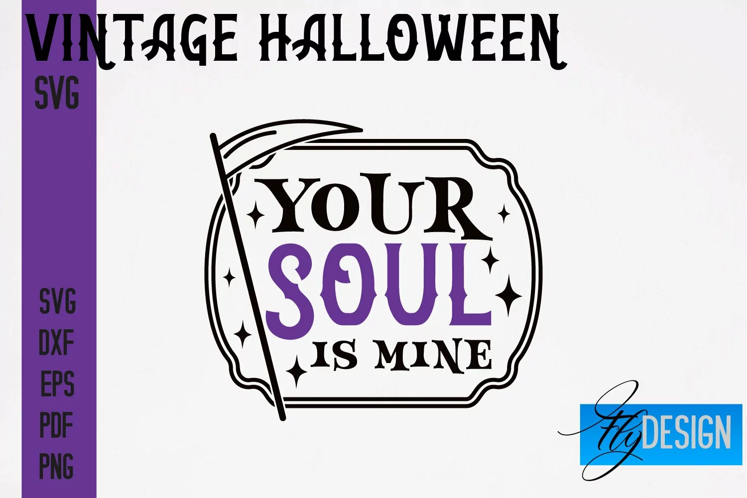 Vintage Halloween SVG Design | Halloween Quotes SVG | Scary product image 1