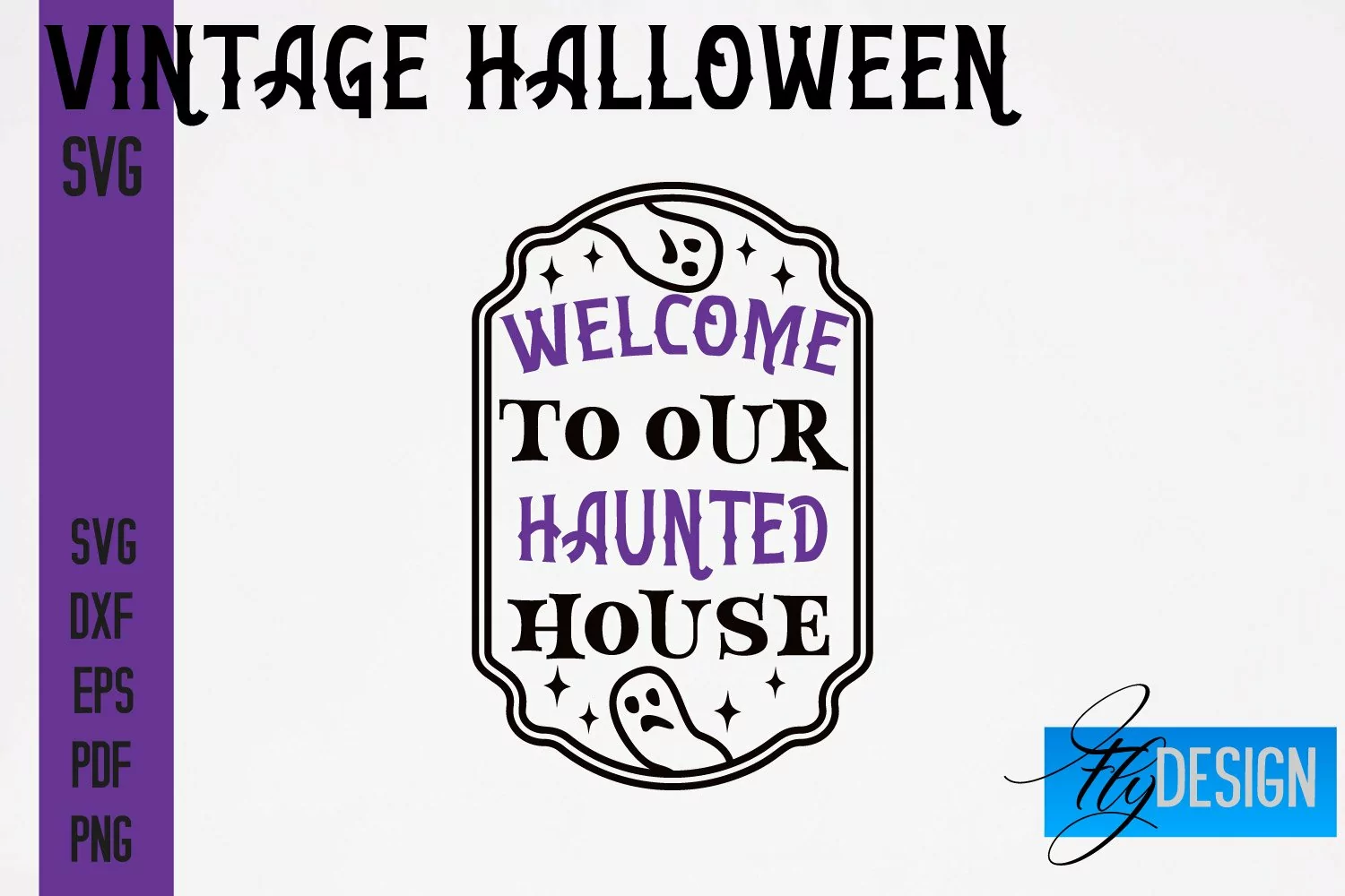 Vintage Halloween SVG Design | Halloween Quotes SVG | Scary product image 1