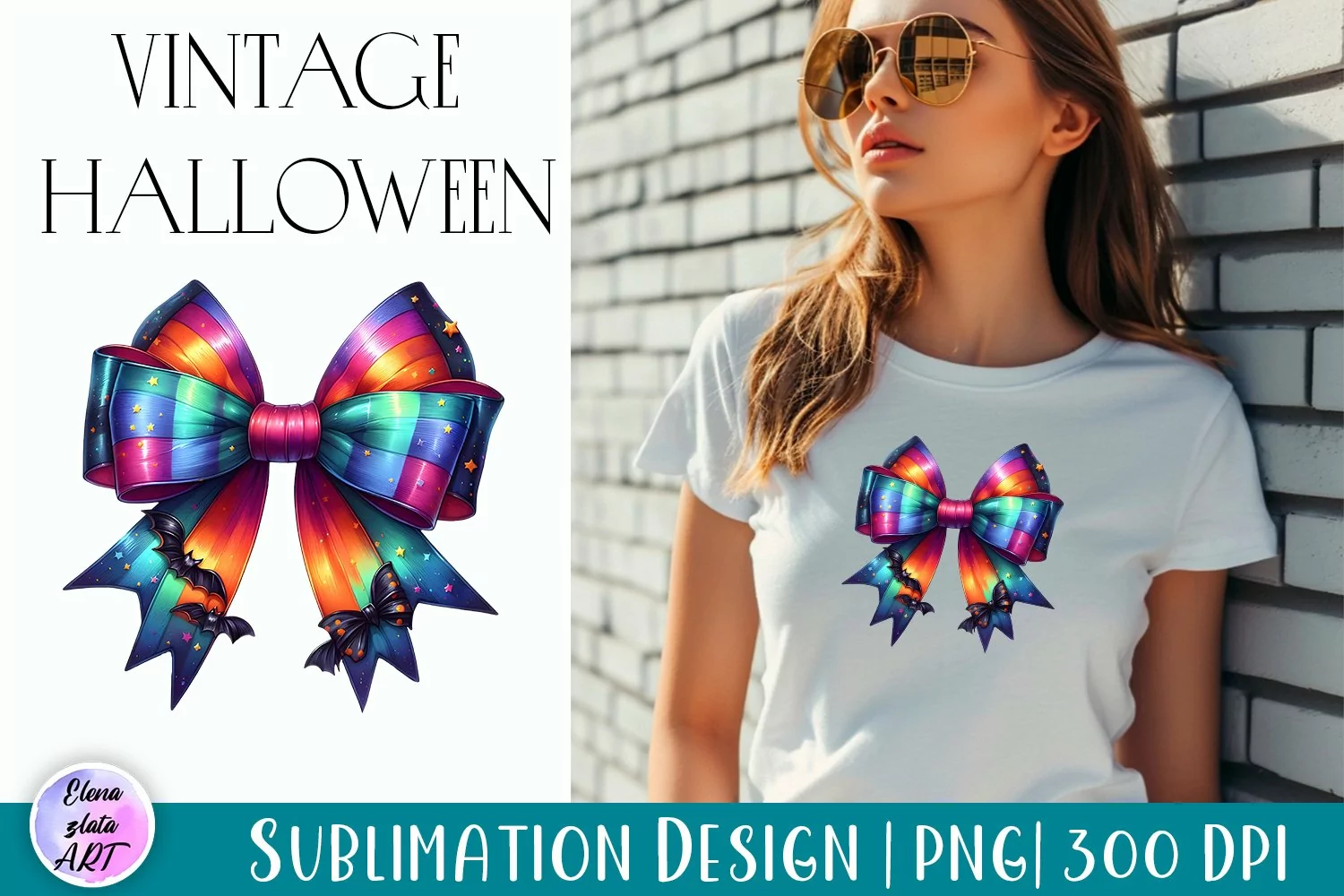 Coquette rainbow Bow | Trendy Bow png product image 1