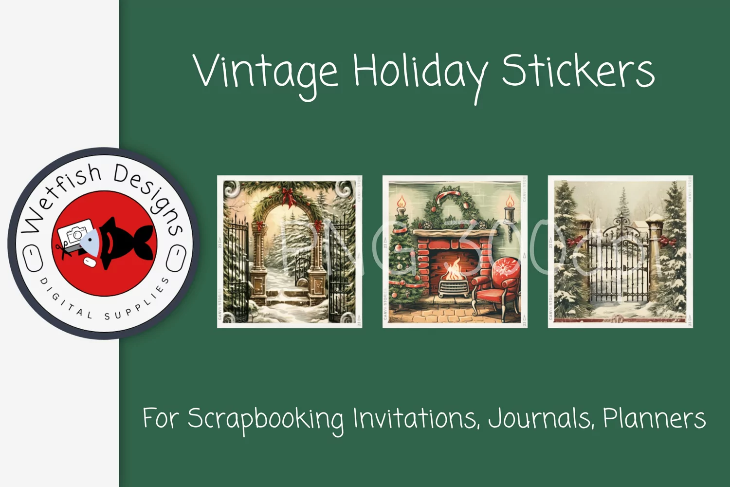 Winter Christmas Printable Stickers product image 1