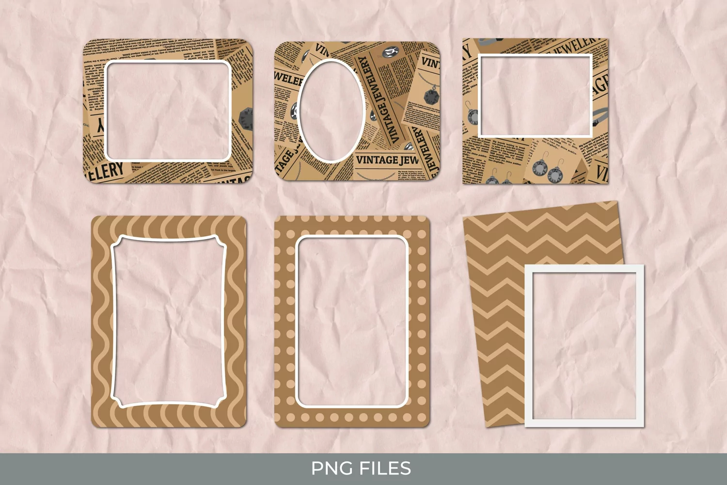 Vintage Raven and Floral Seamless Pattern Frames product image 1
