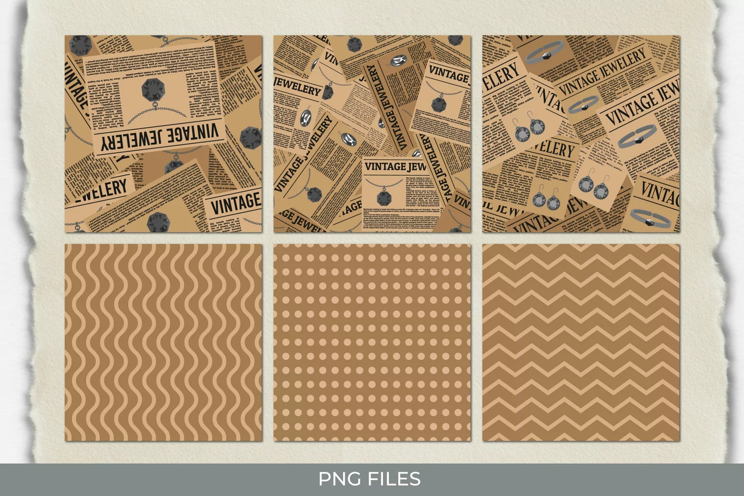 Newspaper Effect Seamless Pattern Paper Packs product image 1