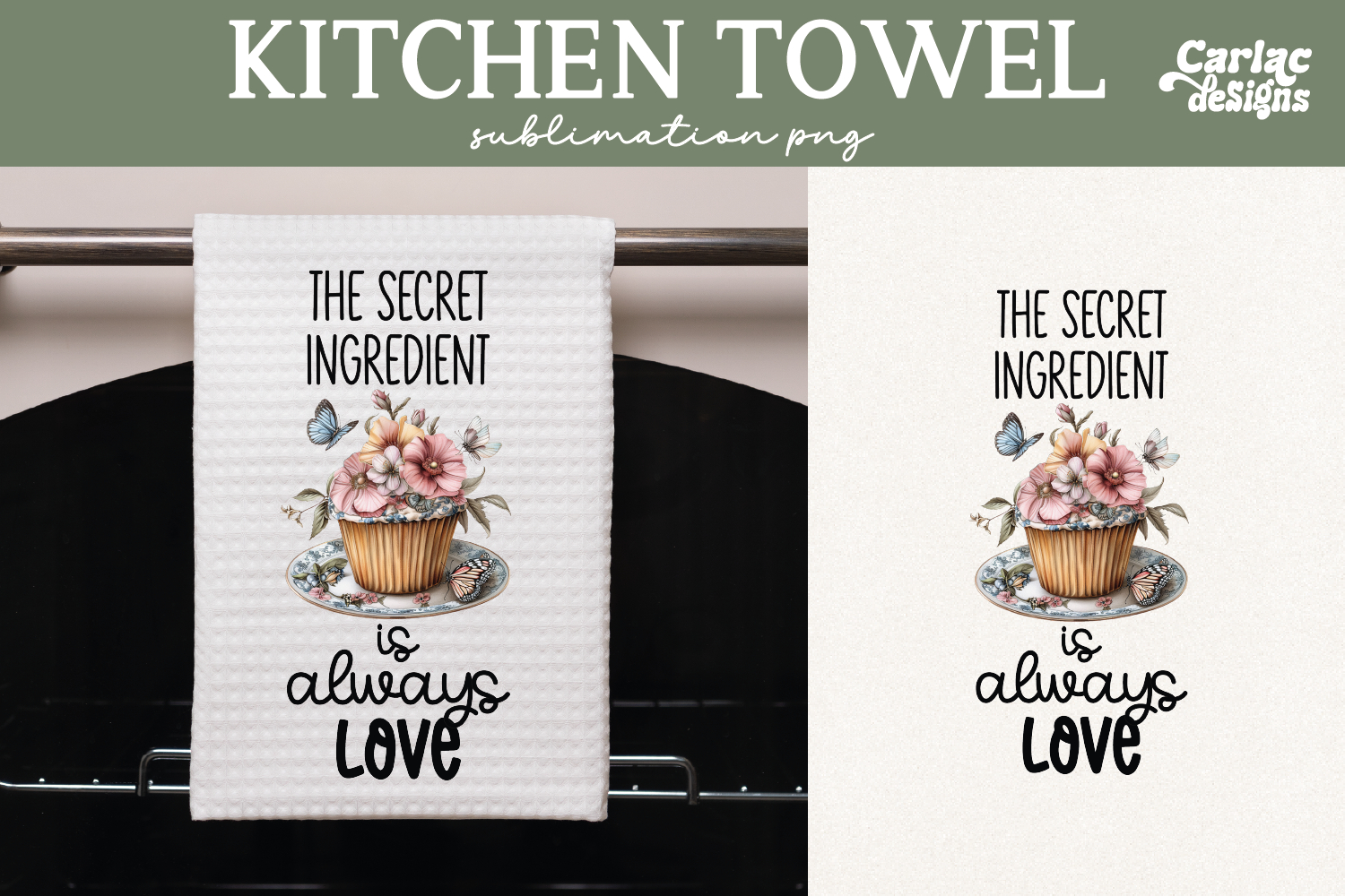 Vintage Kitchen Towel Sublimation