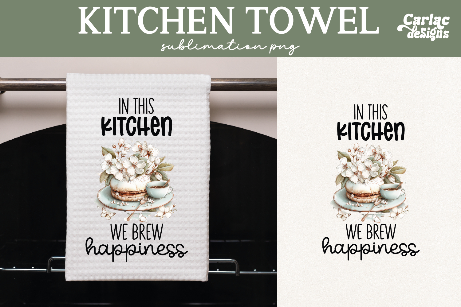 Vintage Kitchen Towel Sublimation