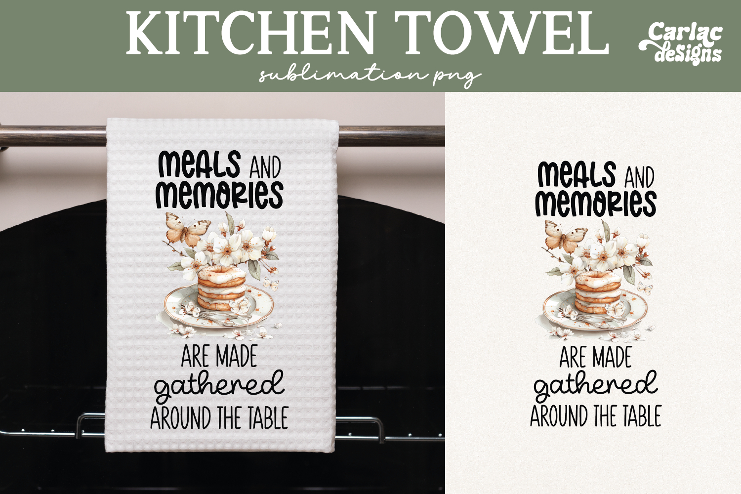 Vintage Kitchen Towel Sublimation