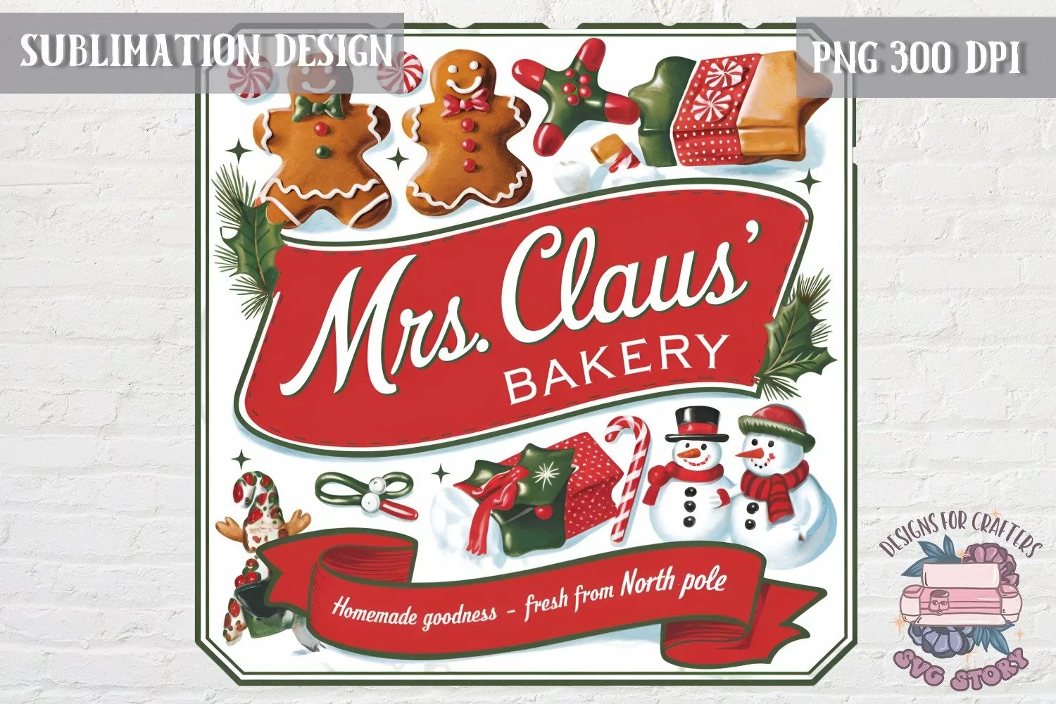 Christmas Christmas Vintage Labels Sublimation Retro product image 1