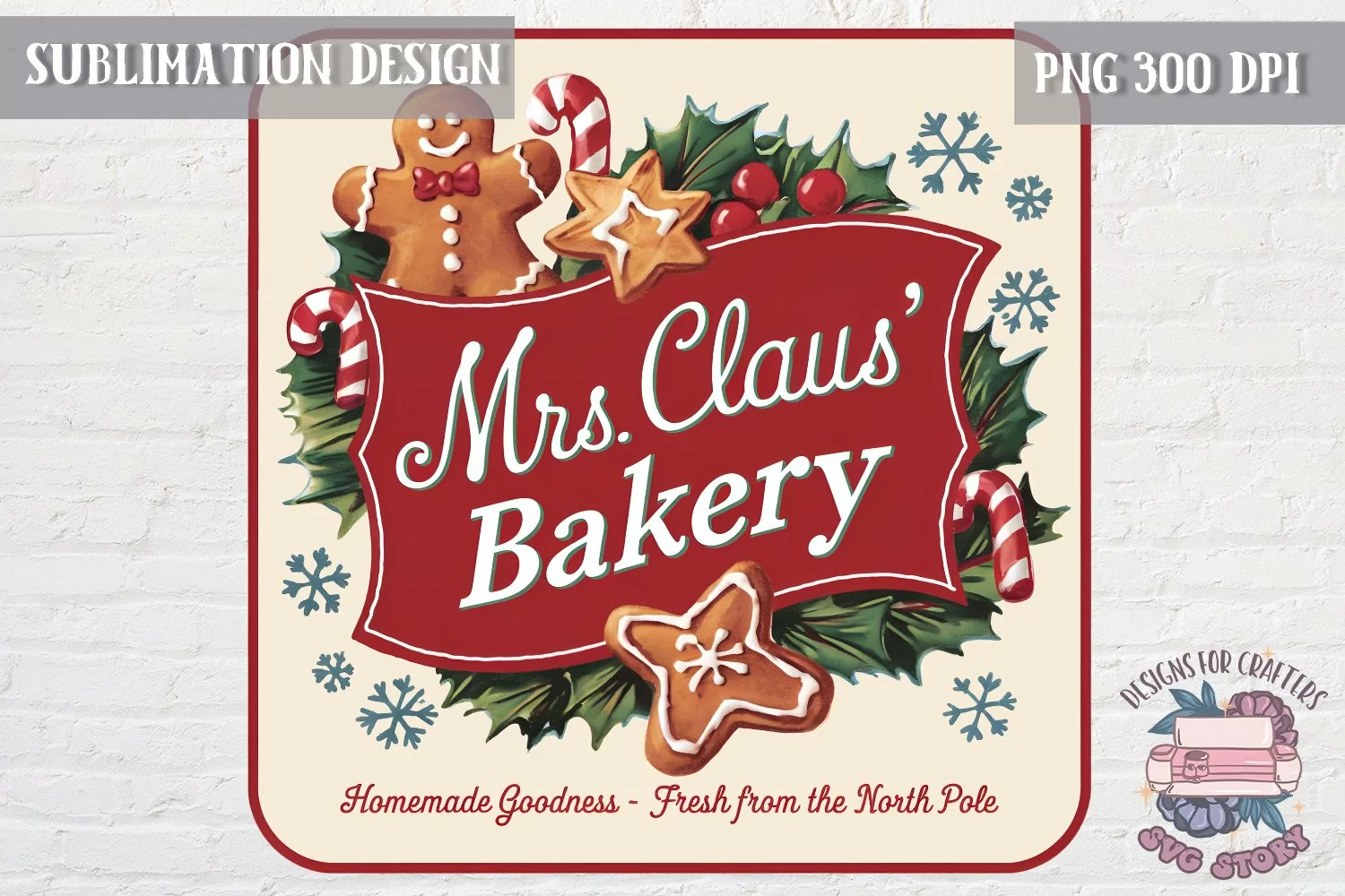 Christmas Christmas Vintage Labels Sublimation Retro product image 1