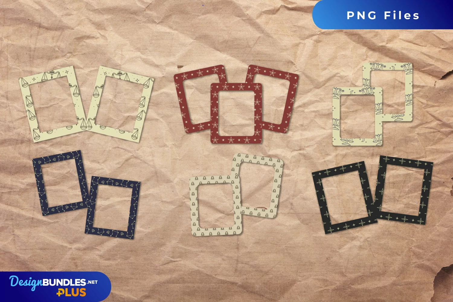 Vintage Libra Seamless Pattern Frames product image 1