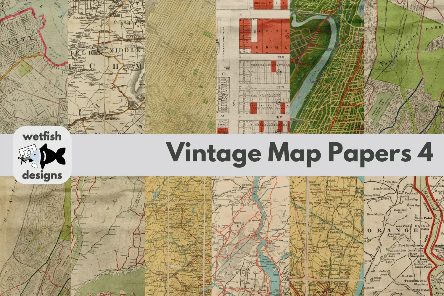 Vintage Map Papers 4 product image 1
