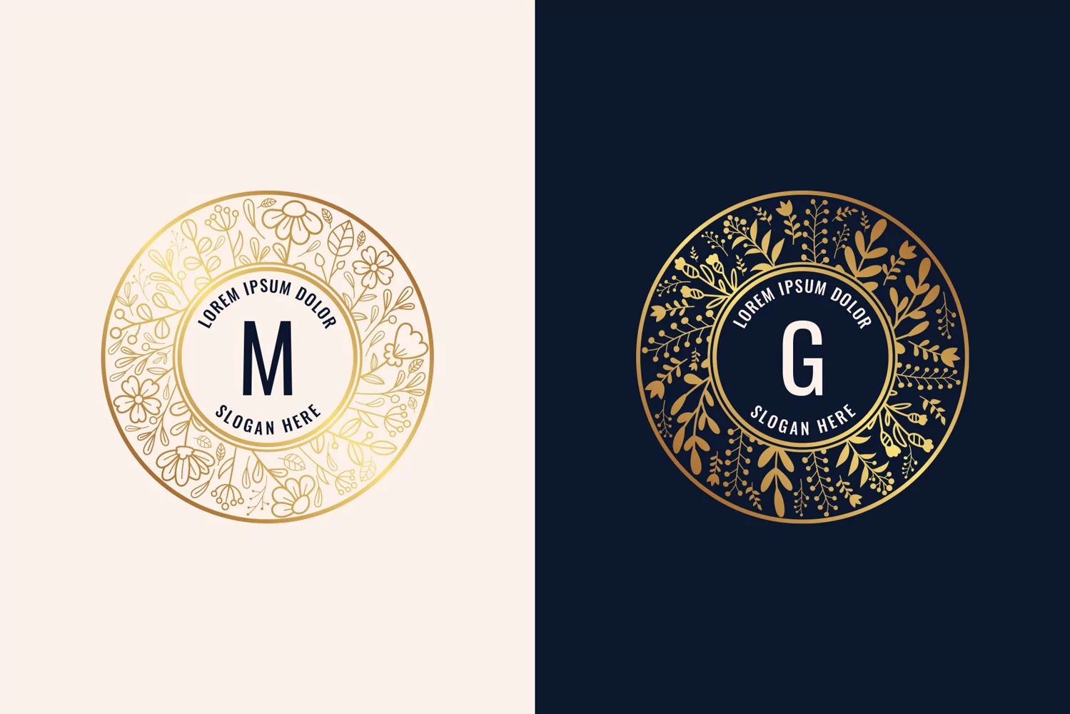 Vintage Monogram Floral Frames product image 1