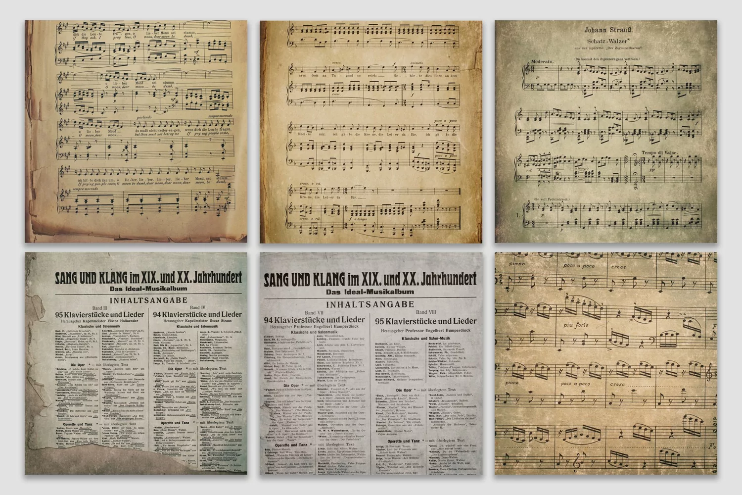 Vintage Music Digital Paper product image 1