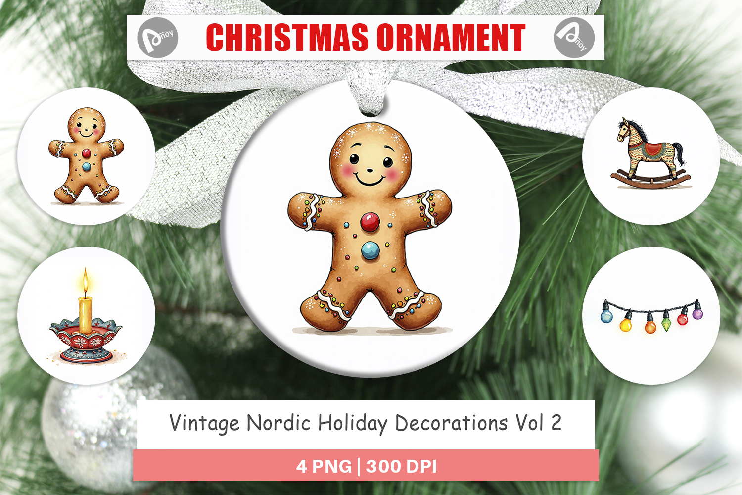 Nordic Holiday Decorations Ornament product image 1