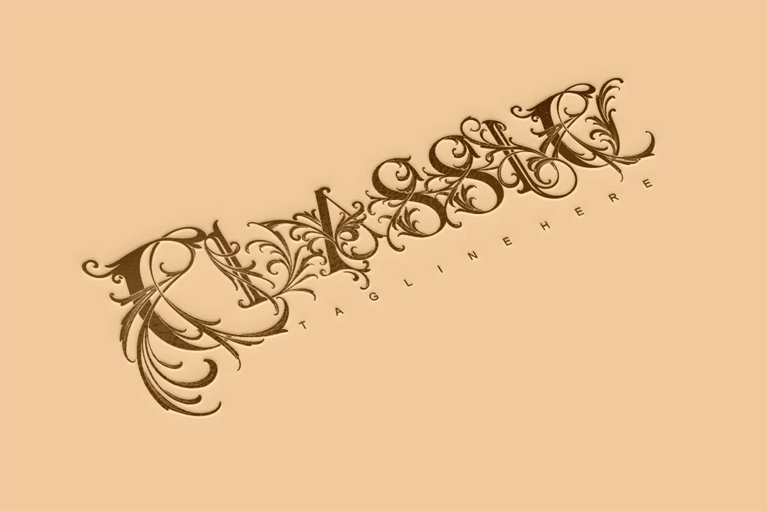 Vintage opulence gold elegance classic lettering monogram lo product image 1
