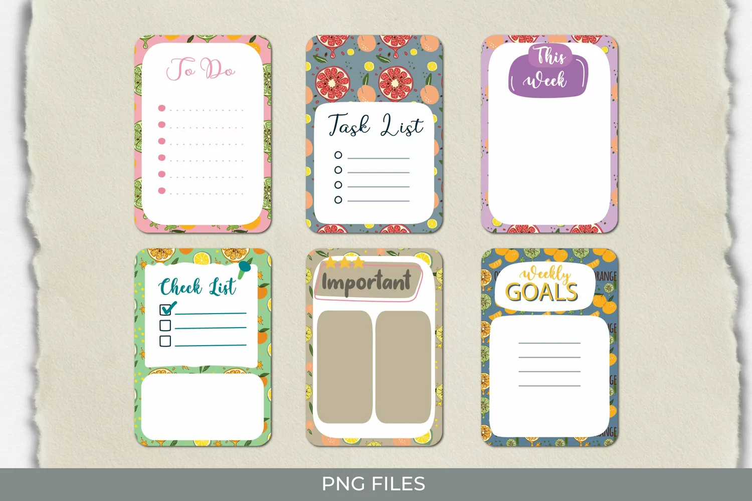 Vintage Orange Seamless Pattern Shaped Journaling Page product image 1