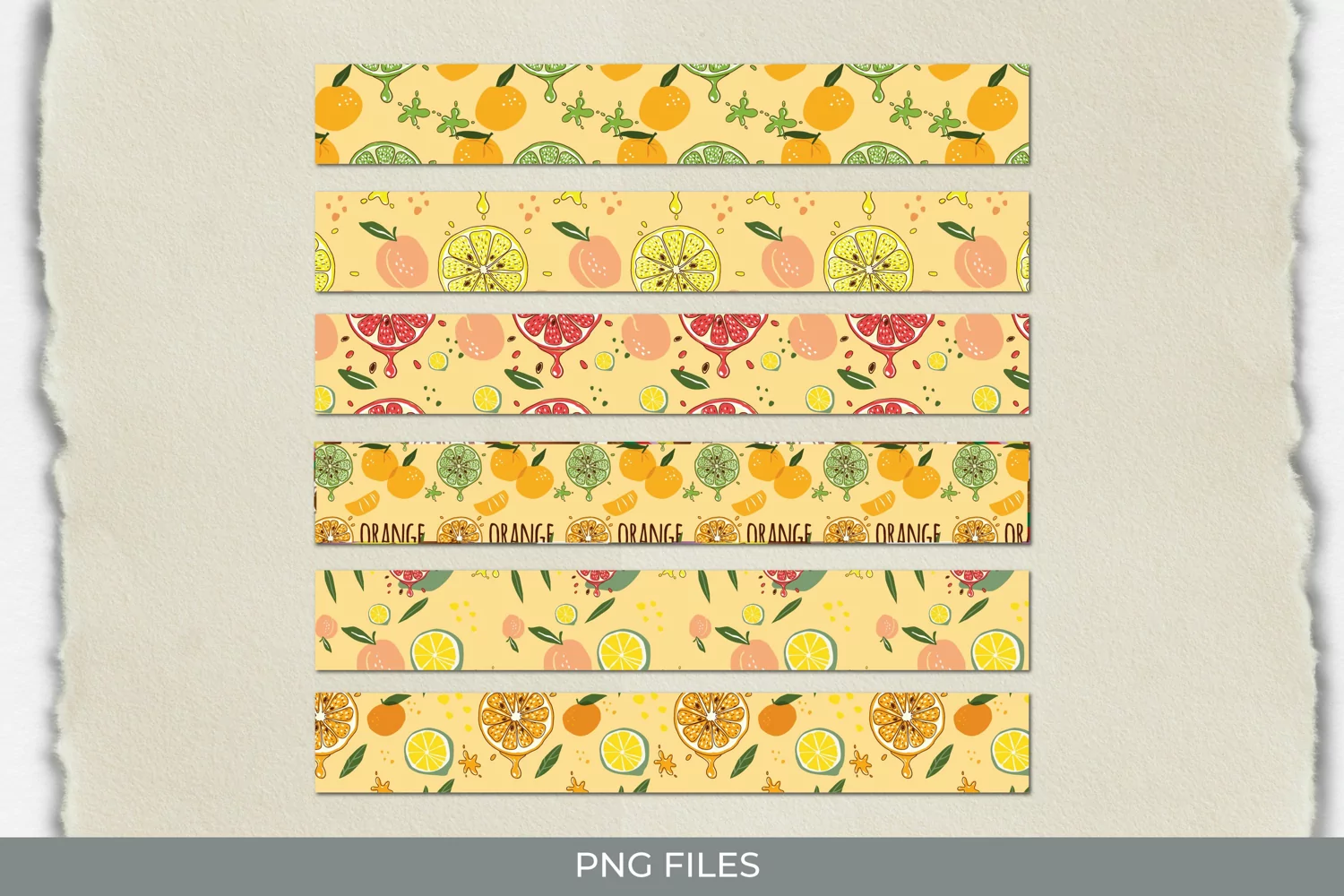 Vintage Orange Seamless Pattern Stripe product image 1