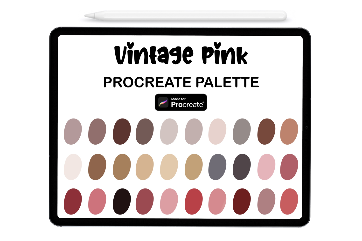 Vintage Pink Procreate Palette - Procreate Color Palette product image 1