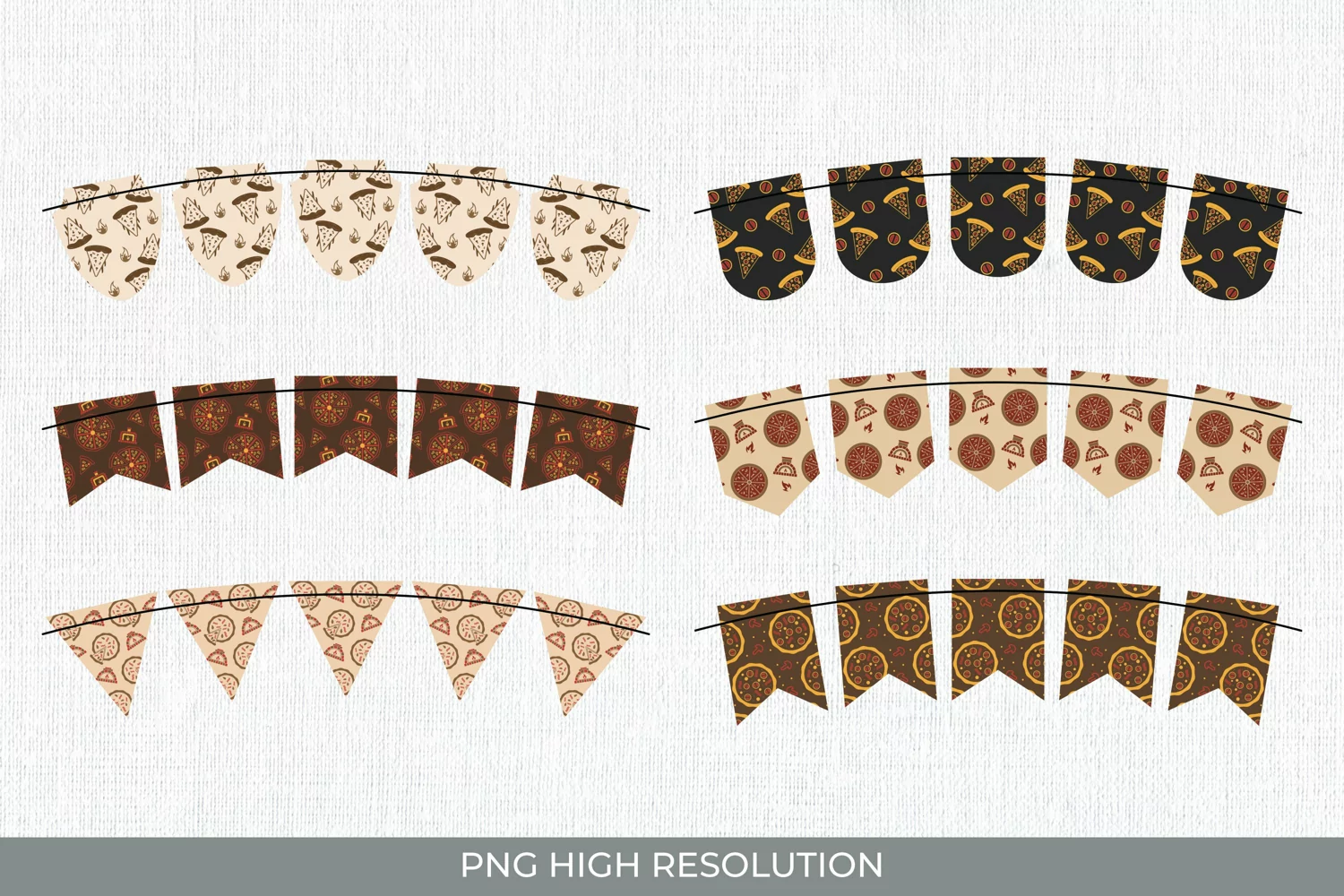 Vintage Pizza Bunting Banner Set product image 1
