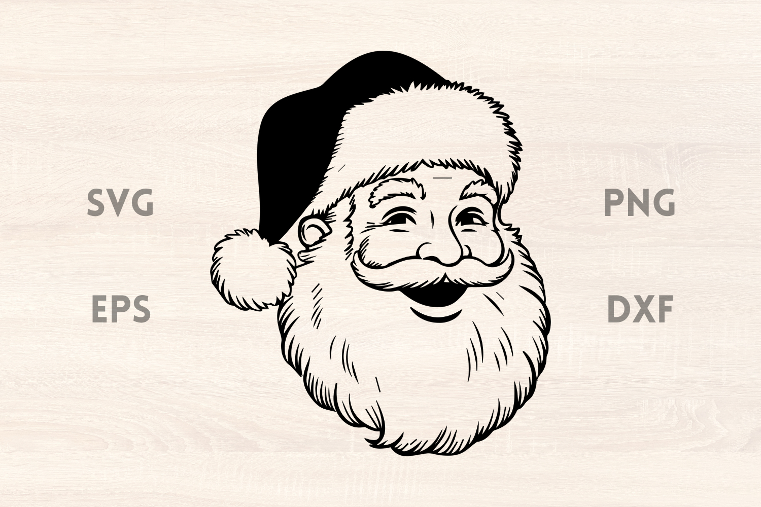 Laughing Santa SVG product image 1