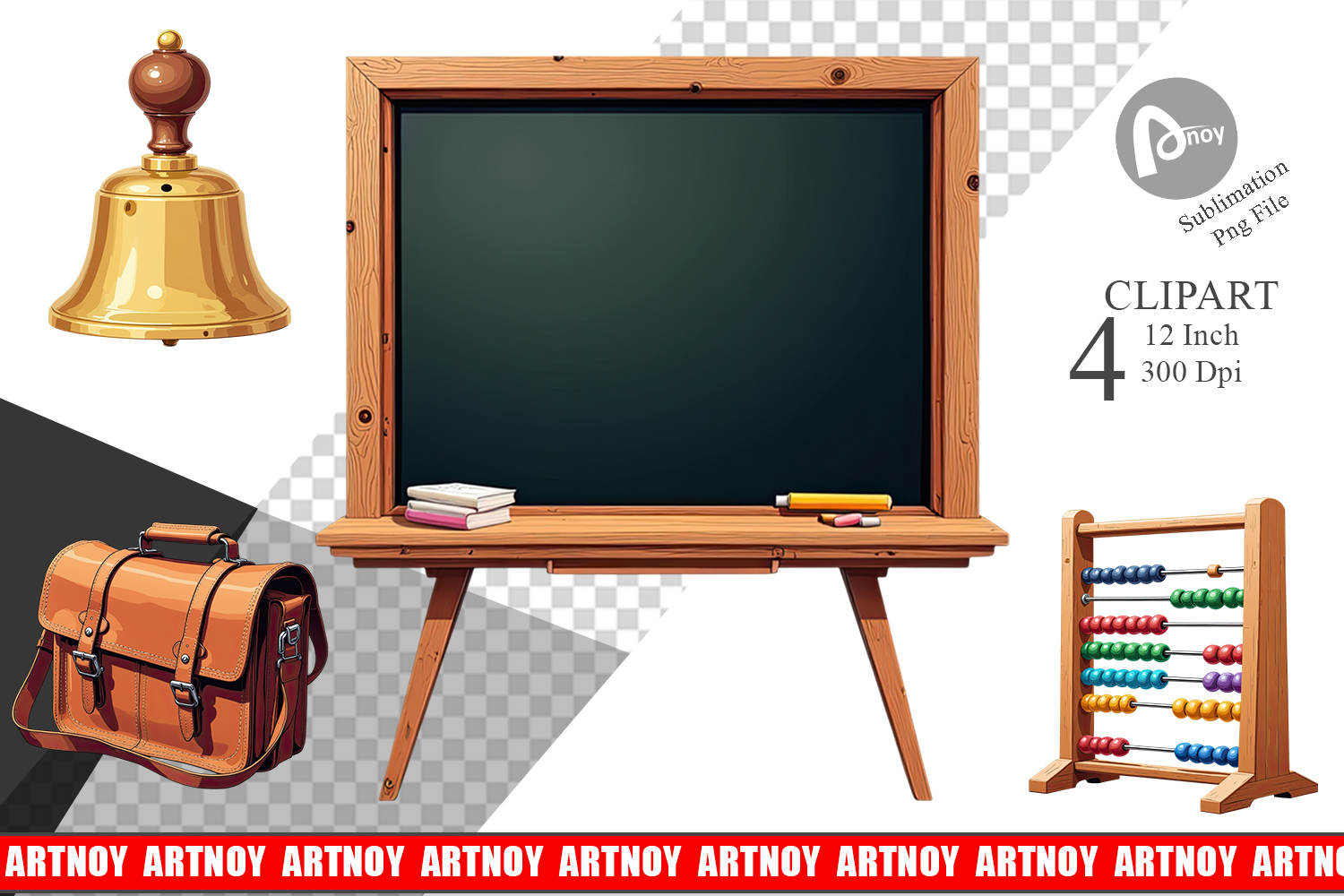 Vintage School Day Clipart product image 1