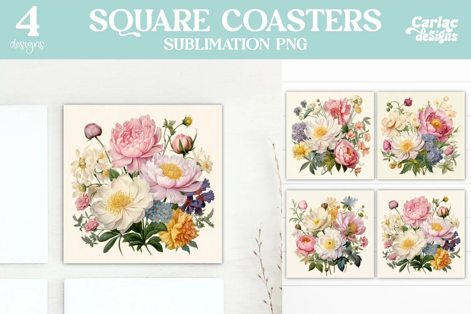 Vintage Square Coaster