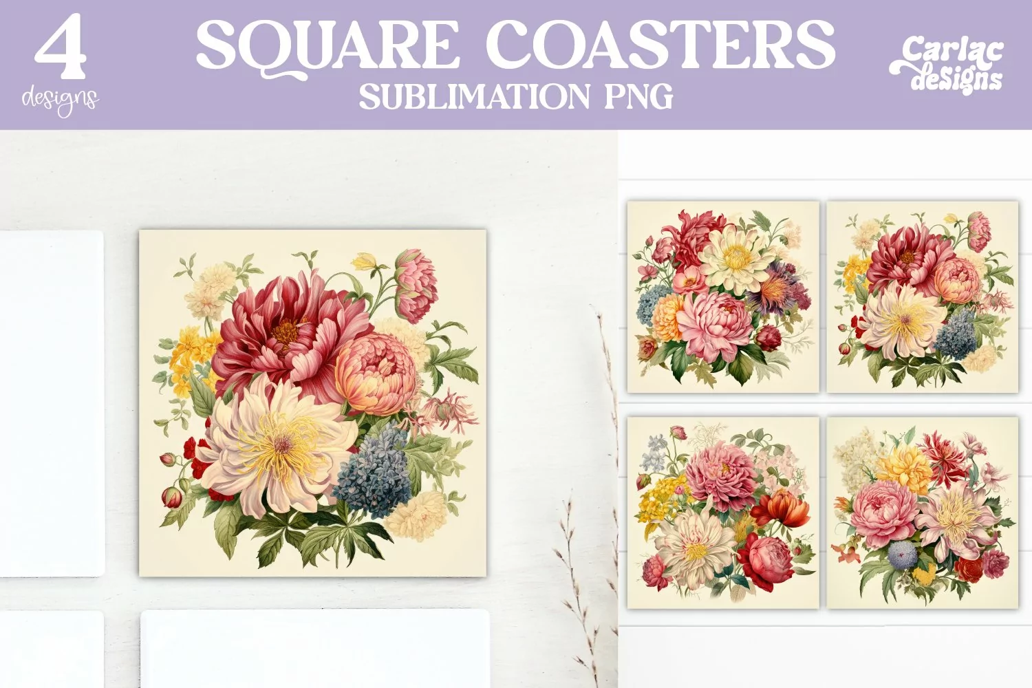 Vintage Square Coaster