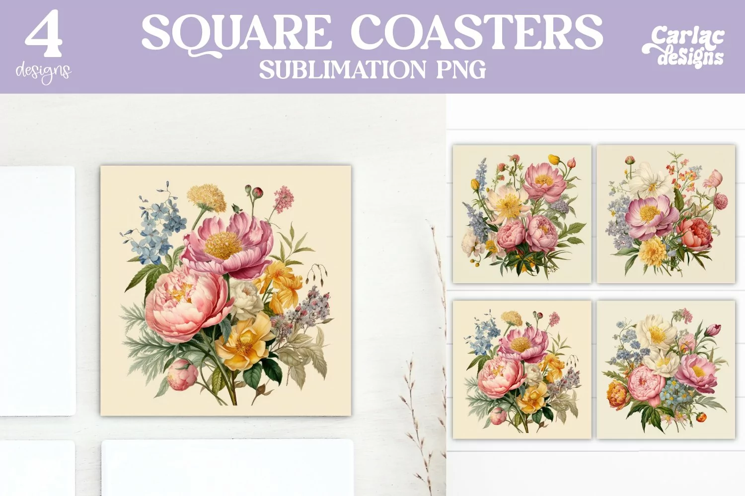 Vintage Square Coaster