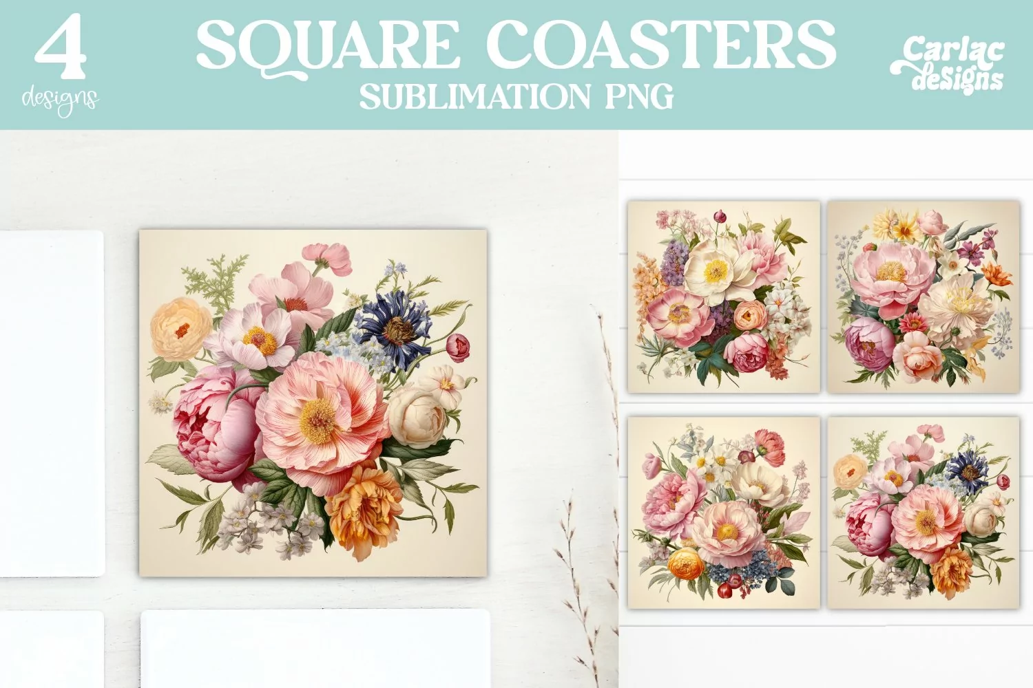 Vintage Square Coaster