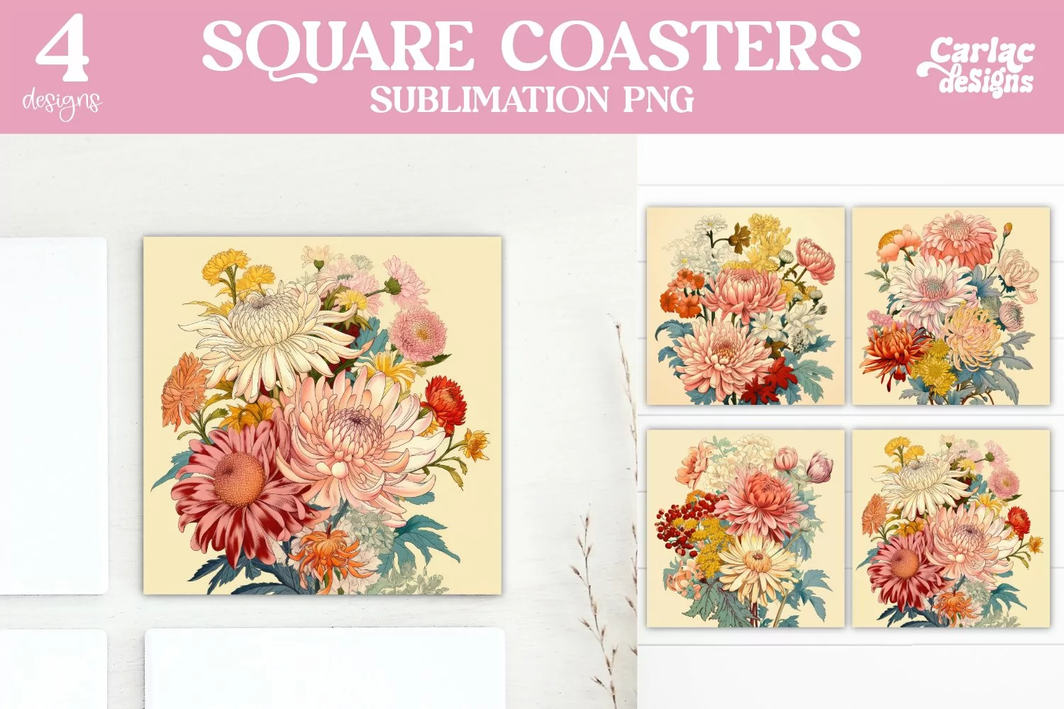 Vintage Square Coaster