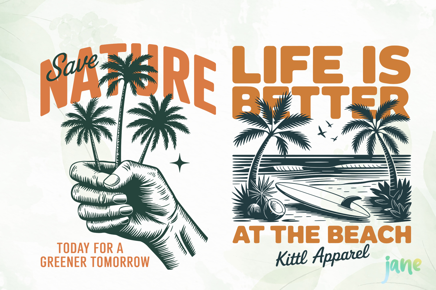 Vintage Summer Beach Collection SVG product image 1
