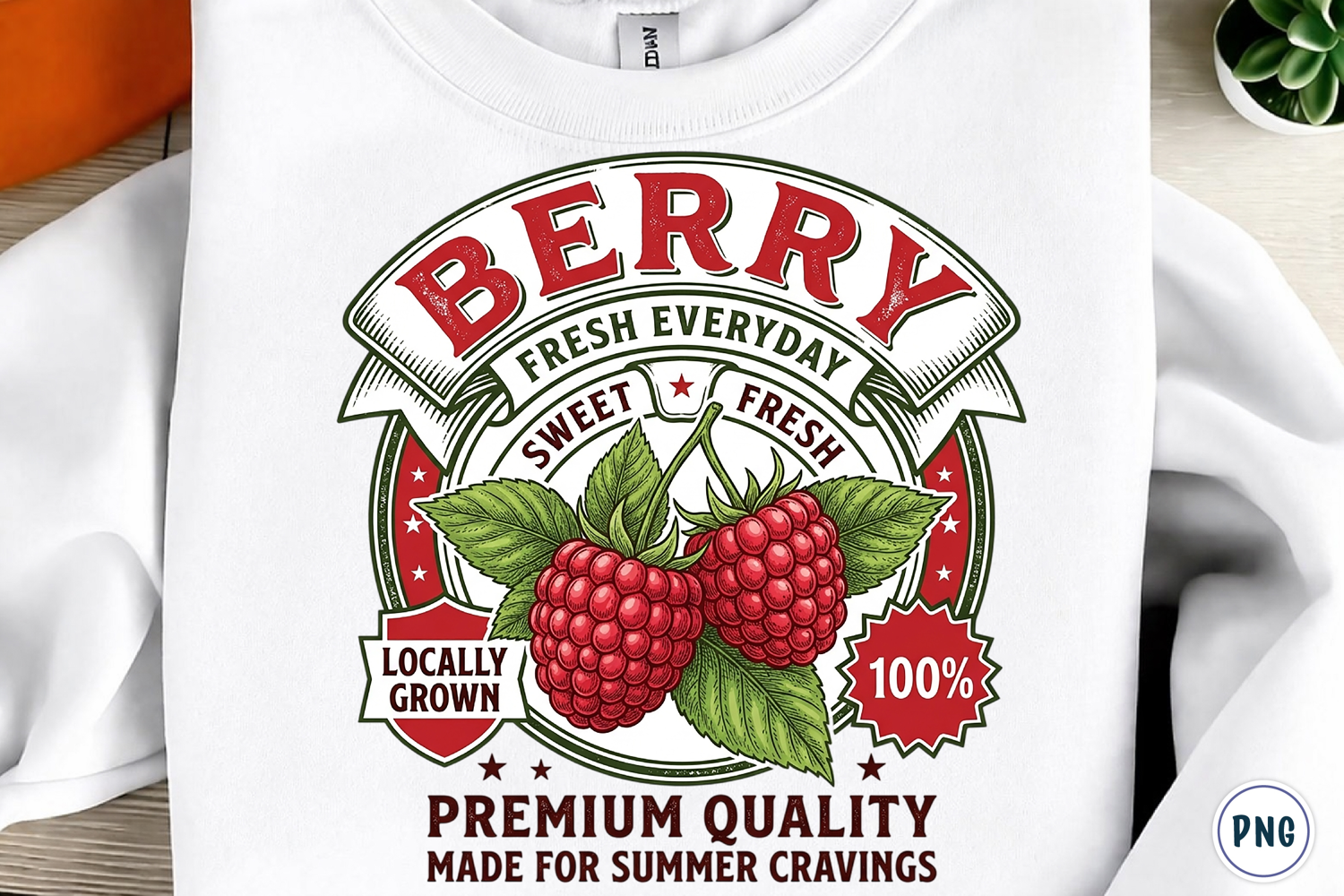 Vintage Summer Fruit Quotes PNG product image 1