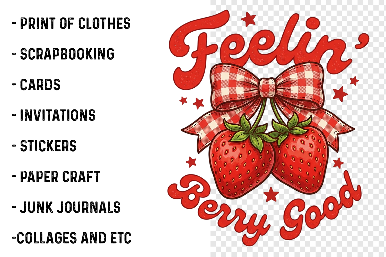 Vintage Summer Fruit Quotes PNG product image 1