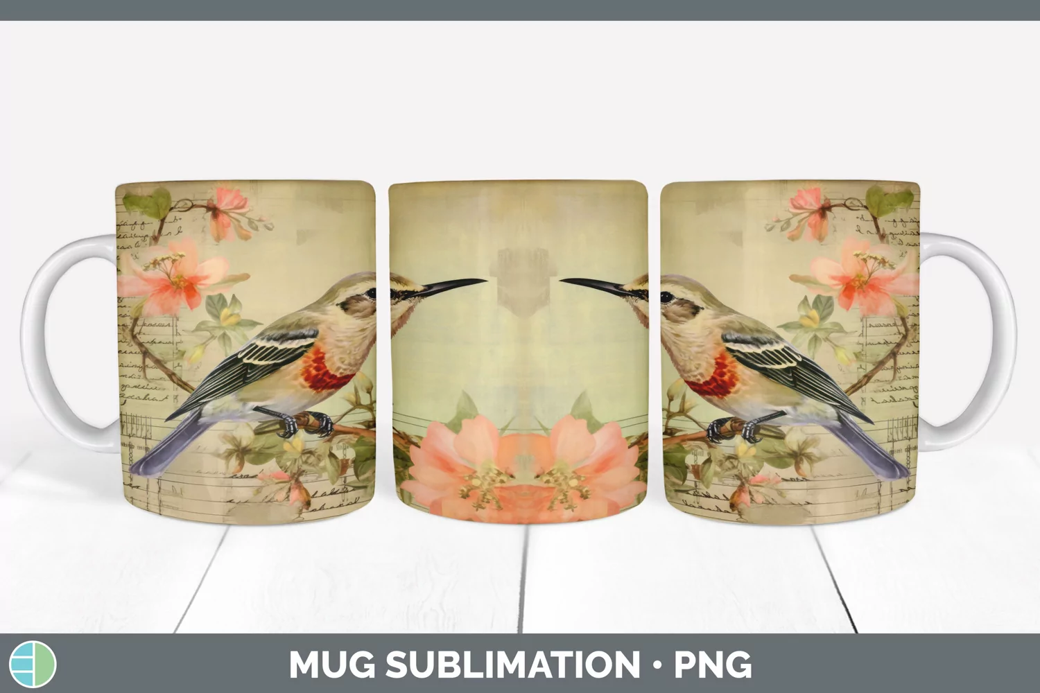 GorgeousDecoupage Swifts Mug Wrap design.
