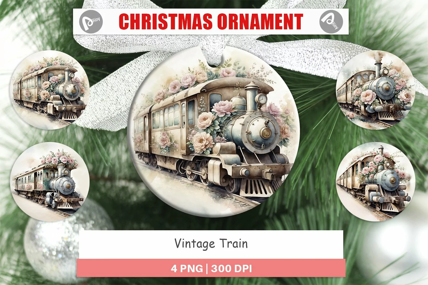 Ornament Vintage Train product image 1
