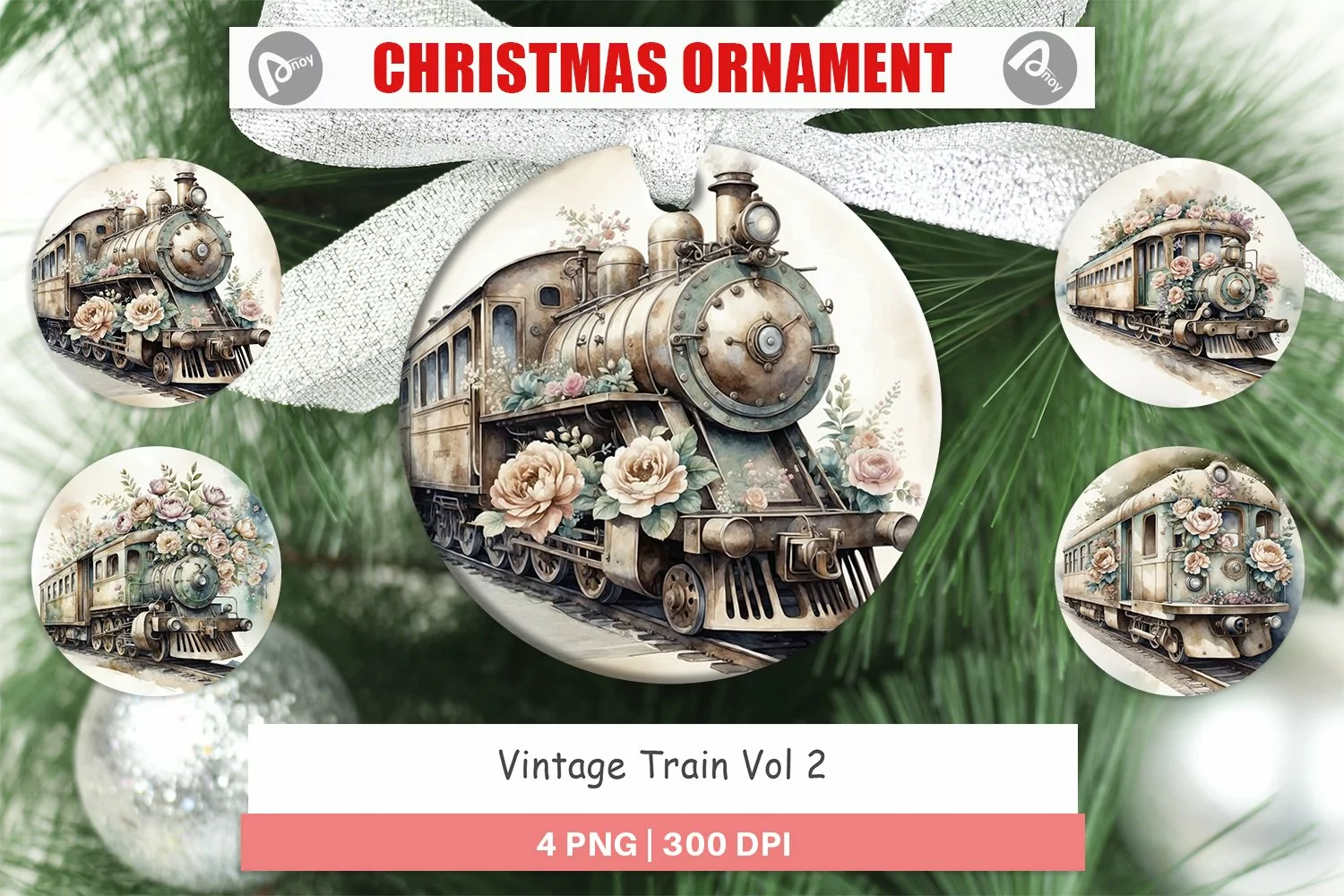 Ornament Vintage Train product image 1